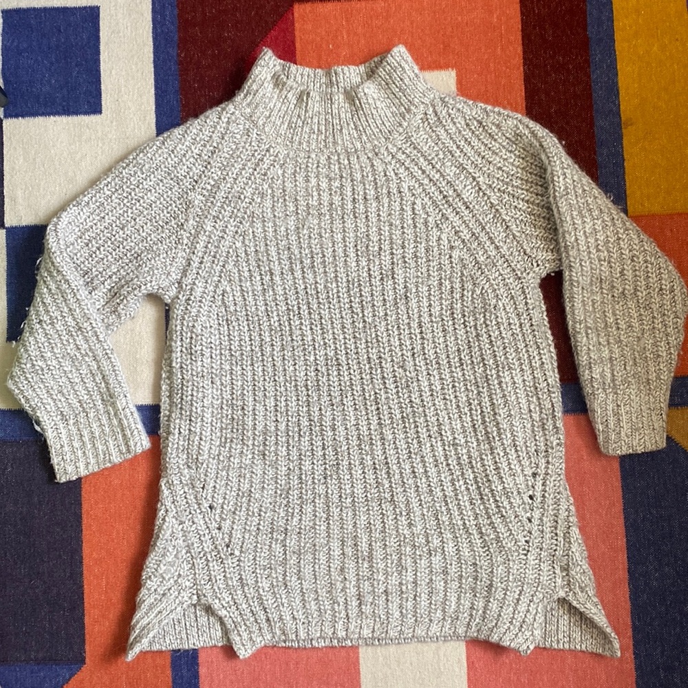Chunky Cotélac alpaca mock-neck sweater